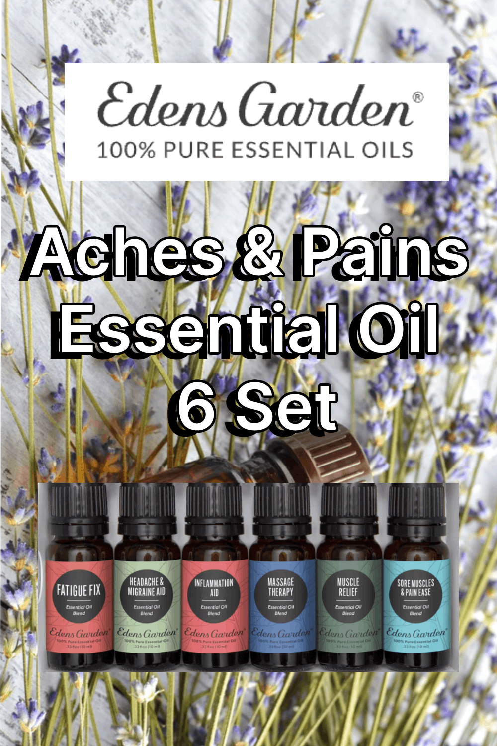 Edens Garden Aches & Pains Essential Oil 6 Set