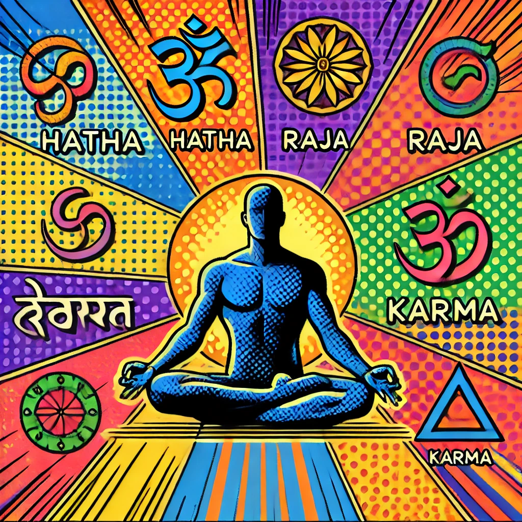 Yoga Disciplines Sanskrit PopArt